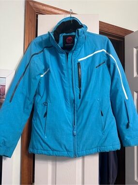 Rossignol Turquoise Ski Jacket with White and Gray Trim